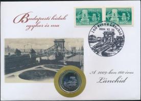 1999. 50f "45 éves az újraátadott Erzsébet-híd" érmés bélyeges boríték (3x) mind klf bélye...