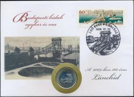 1999. 50f "45 éves az újraátadott Erzsébet-híd" érmés bélyeges boríték (3x) mind klf bélye...