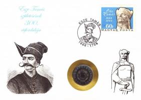 1966. 2Ft "Esze Tamás születésének 300. évfordulója" érmés bélyeges boríték alkalmi bélyeg...