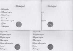 1968. 1Ft "Macska-fajták" érmés bélyeges boríték alkalmi bélyegzővel (4x) klf bélyegvariác...