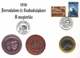 2006. 50Ft 1956 Forradalom és Szabadságharc - A Megtorlás" érmés bélyeges boríték alkalmi bélye...