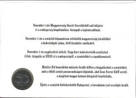 2006. 50Ft 1956 Forradalom és Szabadságharc - A Függetlenség kísérlete" érmés bélyeges boríték alkalmi bélyegzővel T:1