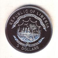 Libéria 2009. 5$ ezüstözött Cu "Nagy Hadvezérek / Geore Washington" T:PP Tanúsítvánnyal, csak 2000db! Liberia 2009. 5 Dollars silver plated Cu "The Greatest Warlords of History / George Washington" T:PP with certificate, only 2000 examples!