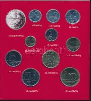 1994. 10f-100Ft 10klf db + 200Ft Ag "Deák" dísztokos szettben T:BU