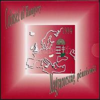 1994. 10f-100Ft 10klf db + 200Ft Ag "Deák" dísztokos szettben T:BU
