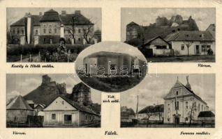 Fülek castle, Heroes memorial, fort (EB)