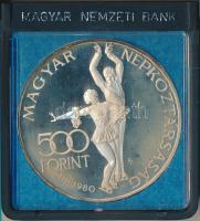 1980. 500Ft Ag "Téli Olimpia-Lake Placid" T:PP R! Eredeti MNB plasztiktokban!