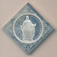 1938. 5P Ag "Álló Szent István" CSEGELY U.P. jelzéssel, Artex-veret (45mm/50.42g) T:PP Csa...