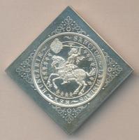 1929. 5P Ag "Szent László" CSEGELY U.P jelzéssel, Artex-veret (45mm/50.25g) T:PP Csak 1084...