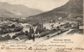 Rózsahegy with railway station (EK)