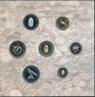 2008. 1Ft-100Ft 7 klf db, "Búcsú az egy- és kétforintostól" dísztokos szettben T:PP Csak 4000db!