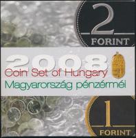 2008. 1Ft-100Ft 7 klf db, "Búcsú az egy- és kétforintostól" dísztokos szettben T:PP Csak 4...