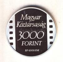 2001. 3000Ft Ag "100 éves az első magyar film - A tánc" T:PP tanúsítvánnyal, csak 3500 db!