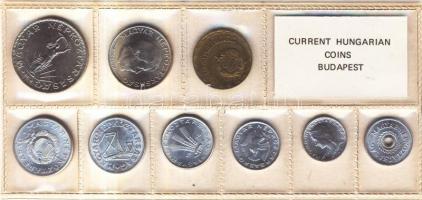 1974. 2f-10Ft 9db klf érmés forgalmi sor fóliatokban T:1