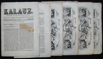 1858-1869 10 db újság, Kalauz, Vasárnapi újság, Katolikus néplap