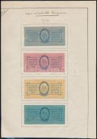 1907 Magyarországi Munkások Rokkant- és Nyugdíjegylete kiállítás, Budapest 4 db levélzáró