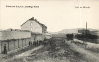 Rajec textile factory and railway station