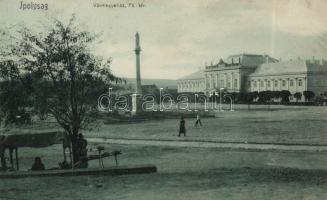Ipolyság main square, county hall