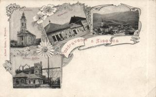 Tiszolc with iron works and the shop of Albert Kohn (EK)