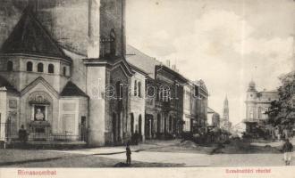 Rimaszombat Erzsébet square, church