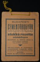 Budapesti Cementárugyár: Stukkó rozetta mintakönyve sok képpel