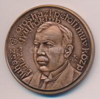 Rajki László (1939-) 1986. "Magyar Éremgyűjtők Orosházi Csoportja / Juhász Balázs" Br emlé...