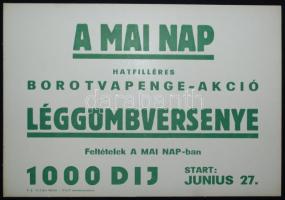 A mai nap, reklám plakátja 18×25 cm