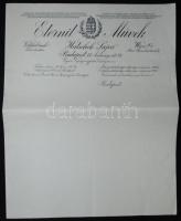 1912 számla, Eternit Művek, kitöltetlen