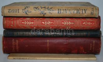 5db főleg háború előtti érdekes kiadvány, úgymint Shakespeare vígjátékai, az Egyetemes Regénytár Almanachja Mikszáth Kálmán szerkesztésében, illusztrált Ómagyar Mária-siralom stb.