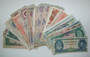~100db főleg magyar bankjegy tétel sokféle értékben és évjárattal T:vegyes