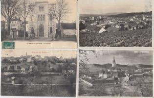 10 db régi képeslap külföldi zsinagógákról, köztük egy 1898-as / 10 pre-war postcards, synagogues