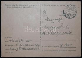 Király Sándor operaénekes autográf levele