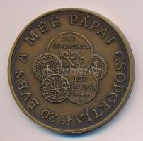 Bognár György (1944-) 1990. "MÉE Pápa - 20 éves a Pápai Csoport" Br emlékérem (42,5mm) T:1