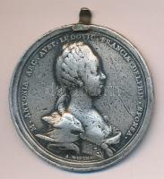 Habsburg Birodalom 1770. Koronázási emlékérem Ag "Mária Antónia és XVI. Lajos" (26,17g/44m...
