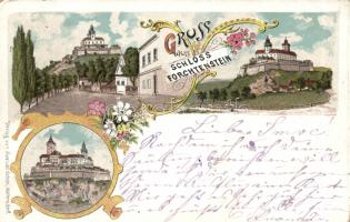 1899 Fraknó castle, litho (EK)