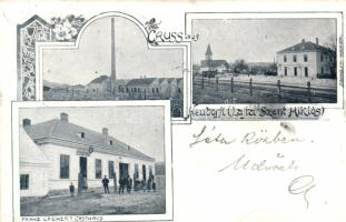 Lajtaszentmiklós Restaurant of Franz Greiner, factory and railway station (EK)
