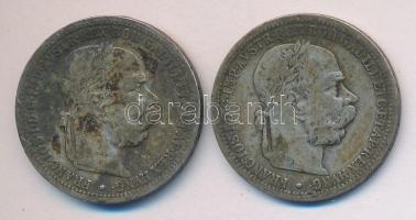 Ausztria 1894/1901. 1K Ag (2x) T:3
Austria 1894/1901. 2 Corona Ag (2x) C:F