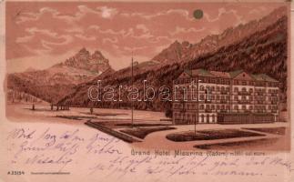 Misurina Grand Hotel, litho (small tear)