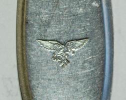 1942 Wehrmacht "Cromargan" jelzésű rendszeresített kanál, a birodalmi sassal és a horogker...