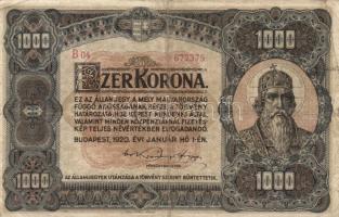 1920. 1000K "Orell Füssli Zürich" T:III