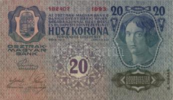 1913. 20K II.kiadás (5x) egymás utáni sorszámmal T:II