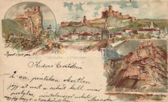 Beczkó, Trencsén, Sztrecsnó, Ezredéves Kiállítás 2Kr Ga. litho