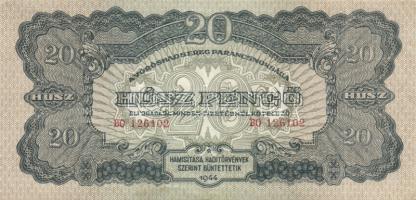 1944. 20P "Vörös Hadsereg" T:II + 1945. 100P T:I-