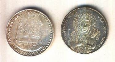 Lengyelország DN. "II. János Pál Pápa" 2db klf fém emlékverete T:2- Poland ND. "Pope John Paul II" 2 pieces of different commemorative metal medallions C:VF