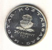 1948. 20Ft Ag "Táncsics" utánveret T:PP