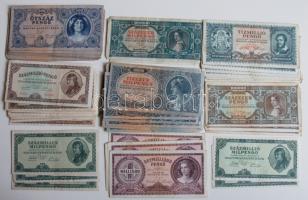 172db vegyes pengő bankjegy, főleg 1945-46-os. T:vegyes