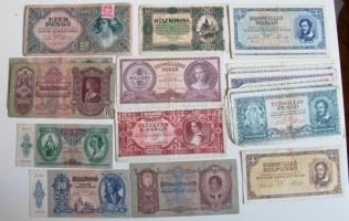 172db vegyes pengő bankjegy, főleg 1945-46-os. T:vegyes