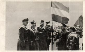Verecke meeting of Hungarian and Polish soldiers by the new borders 1939