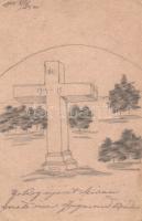 Military WWI handmade Felpost greeting card