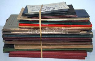 30 darab bizonyítvány és igazolvány, főleg az 1950-es 60-as évekből